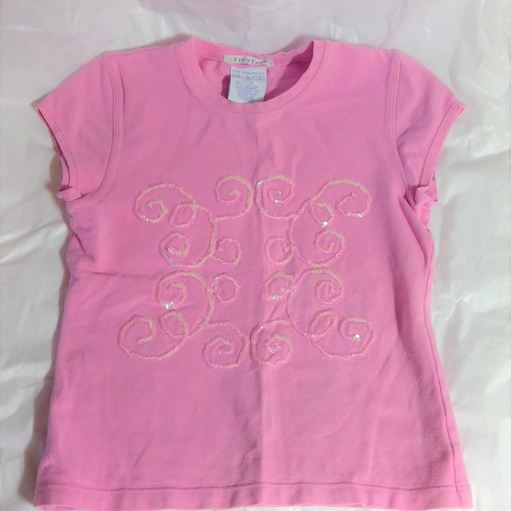 EUC Children's Place Pink Stretch Shirt sz M (7-8)
